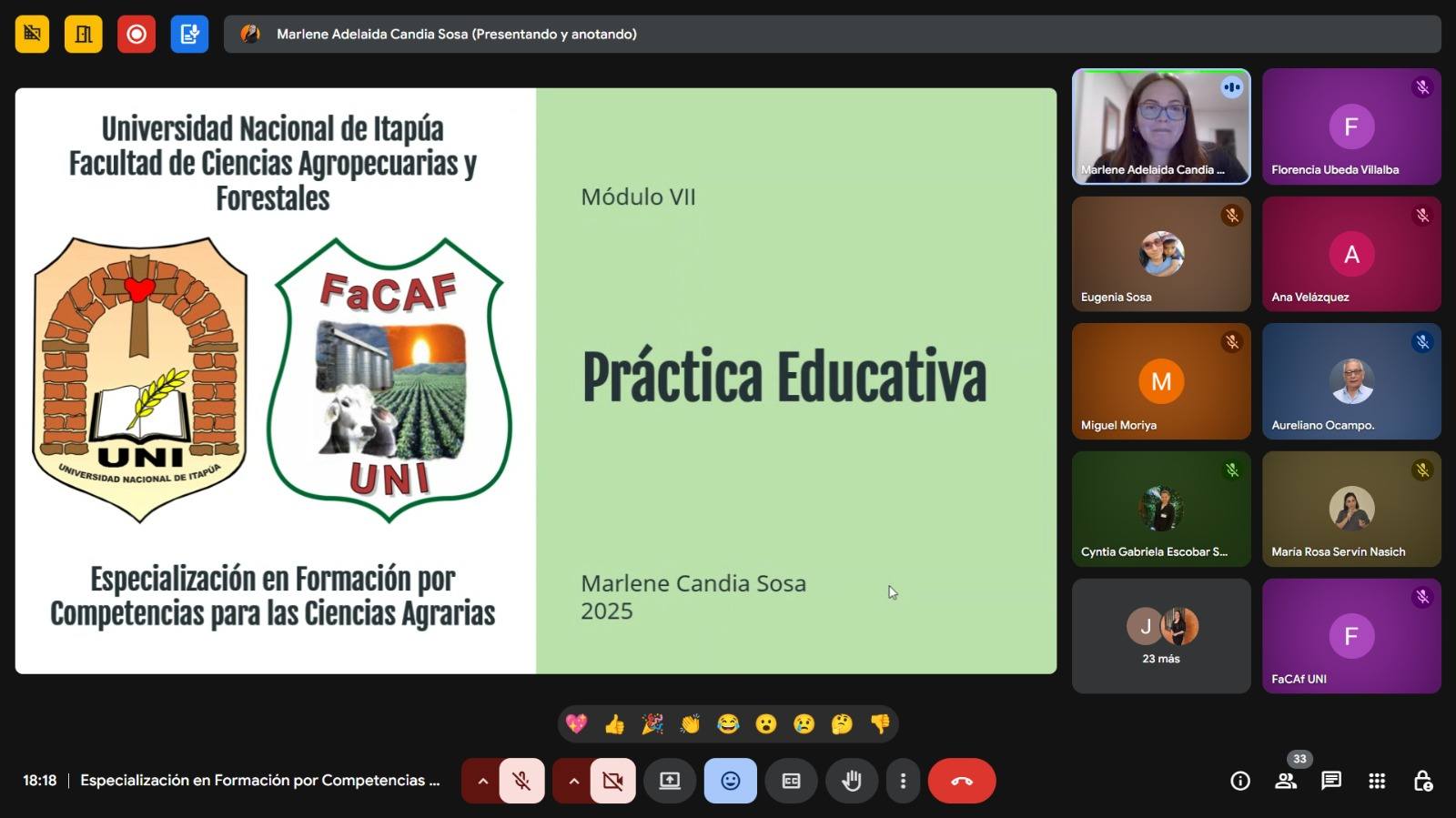 cierre de especialización